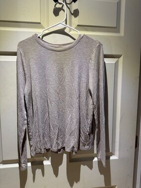 a new day Taupe Crewneck Top